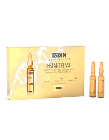 Fiole ser pentru lifting Instant Flash, 5 fiole, Isdin - ANTIRID - ISDIN