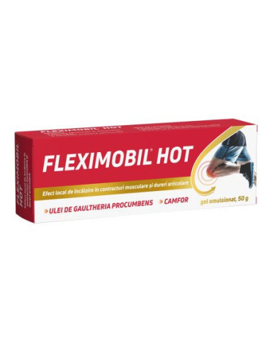Fleximobil Hot, gel emulsionat, 50g, Fiterman - ARTICULATII-SI-SISTEM-OSOS - FITERMAN