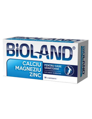 Calciu+Magneziu+Zinc Bioland, 30 comprimate, Biofarm - UZ-GENERAL - BIOFARM