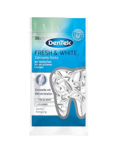 Set ata dentara cu maner DenTek Fresh&White, 36 bucati - ATA-DENTARA - DENTEK