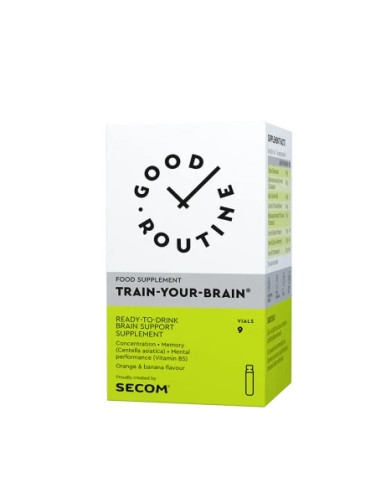 Secom Good Routine, Train-Your-Brain, 9 fiole - MEMORIE-SI-CONCENTRARE - SECOM