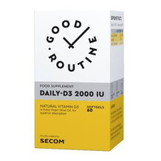Secom Good Routine Daily D3 2000IU, 60 capsule