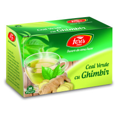 Ceai verde cu ghimbir, 20 plicuri, Fares