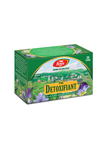 Ceai Detoxifiant, P142, 20 plicuri, Fares - UZ-GENERAL - FARES