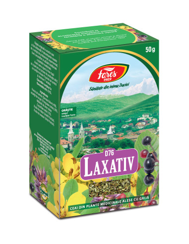 Ceai Laxativ, D76, 50 g, Fares - REDUCERE-GENERALA - FARES