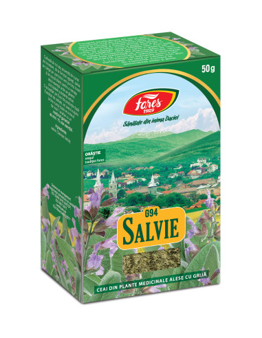 Ceai Salvie frunze, G94, 50 g, Fares - UZ-GENERAL - FARES