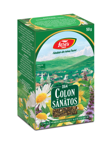 Ceai Colon Sanatos, D64, 50 g, Fares - UZ-GENERAL - FARES