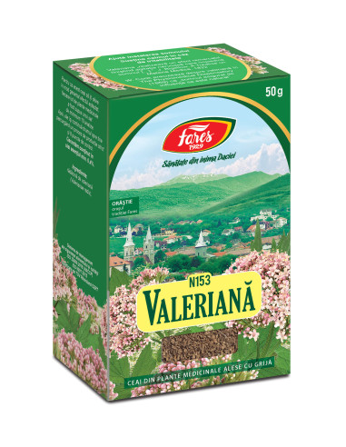 Ceai Valeriana radacina, N153, 50 g, Fares - UZ-GENERAL - FARES