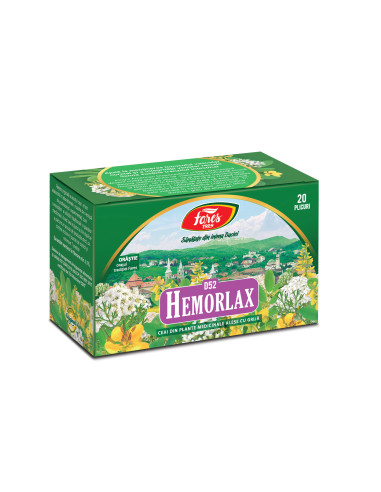 Ceai Hemorlax, D52, 20 plicuri, Fares - UZ-GENERAL - FARES
