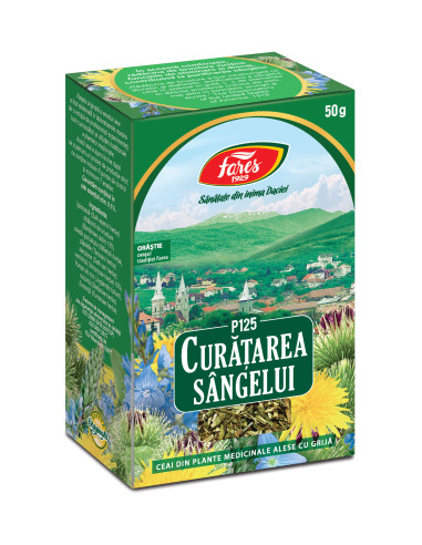 Ceai Curatarea Sangelui, P125, 50 g, Fares - UZ-GENERAL - FARES
