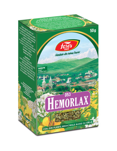 Ceai Hemorlax, D53, 50 g, Fares - UZ-GENERAL - FARES