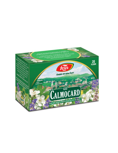 Ceai Calmocard, C23, 20 plicuri, Fares -  - FARES