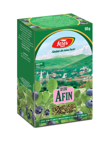 Ceai Afin frunze, 50 g, Fares - AFECTIUNI-CARDIOVASCULARE - FARES