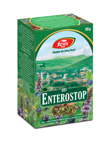 Ceai Enterostop, D51, 50 g, Fares - UZ-GENERAL - FARES