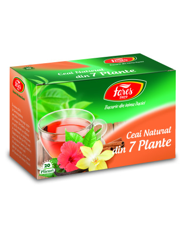 Ceai Natural 7 plante, 20 plicuri, Fares - UZ-GENERAL - FARES