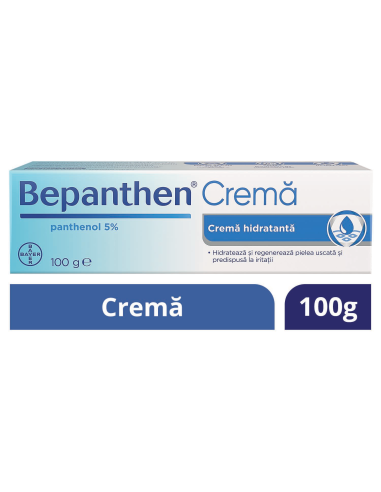 Bepanthen crema 100 gr, hidratare profunda, Bayer - ERITEM-FESIER - BAYER