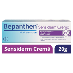 Bepanthen Sensiderm Crema 20 gr, calmeaza mancarimea si roseata pielii provocate de iritatii, Bayer - TRATAMENTE - BAYER