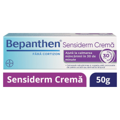 Bepanthen Sensiderm Crema 50gr, calmeaza mancarimea si roseata pielii provocate de iritatii, Bayer - TRATAMENTE - BAYER