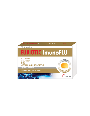 Eubiotic Imunoflu, 15 comprimate, Labormed - PROBIOTICE-SI-PREBIOTICE - ALVOGEN 