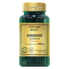 CosmoPharm Ginseng Corean 1000 mg, 30 comprimate