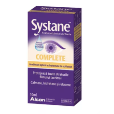 Systane Complete Picaturi oftalmice lubrifiante fara conservanti, 10 ml, Alcon
