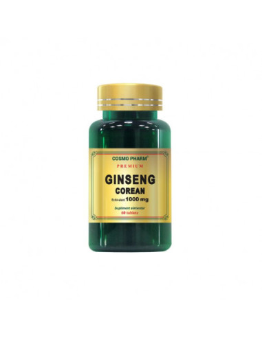 CosmoPharm Ginseng Corean 1000 mg, 60 comprimate - DIVERSE - COSMO PHARM