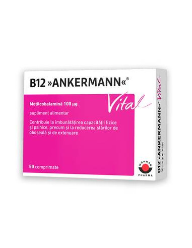 Vitamina B12 Ankermann Vital, 50 comprimate, Worwag Pharma - STRES-SI-SOMN - WORWAG PHARMA GMBH & CO.KG