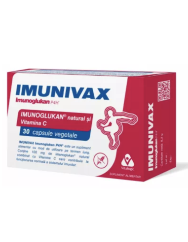 Imunivax Imunoglukan P4H, 30 capsule, Vitalogic -  - VITALOGIC