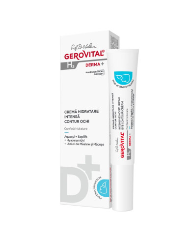 Crema contur de ochi Gerovital H3 Derma+, 15 ml, Farmec - INGRIJIRE-OCHI - GEROVITAL