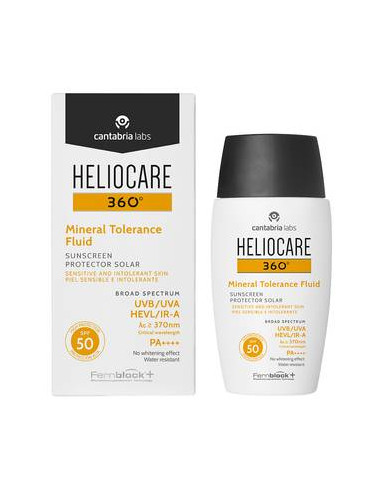 Fluid fotoprotector Mineral Tolerance cu SPF 50 Heliocare 360, 50ml, Cantabria Labs -  - CANTABRIA LABS