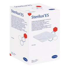 Comprese din tifon sterile Sterilux ES, 7.5 cm x 7.5 cm, 25 plicuri, Hartmann