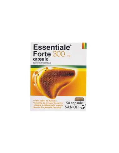 Essentiale Forte 300mg, 50 capsule, Sanofi - HEPATOPROTECTOARE - SANOFI