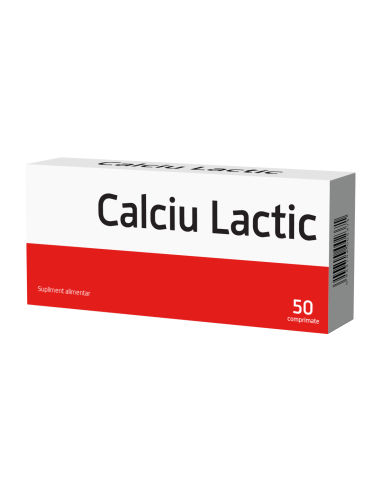 Calciu Lactic 500mg, 50 comprimate, Biofarm - UZ-GENERAL - BIOFARM