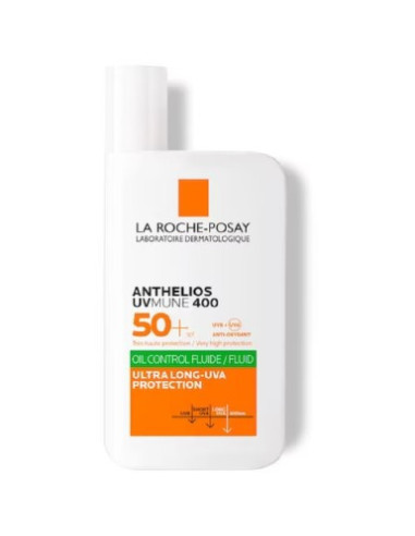 Fluid cu protectie solara SPF 50+ pentru fata, Anthelios UVmune 400 Oil Control, 50 ml, La Roche-Posay -  - LA ROCHE-POSAY