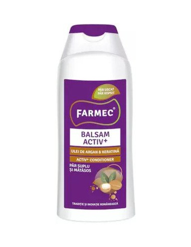 Balsam activ +, cu ulei de argan si keratina, 200ml, Farmec -  - FARMEC