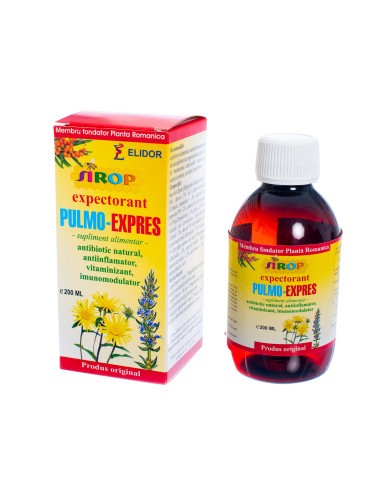 Sirop Expectorant Pulmo-Expres, 200 ml, Elidor -  - ELIDOR
