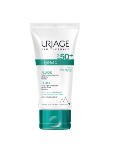 Hyseac Fluid SPF50+, 50ml, Uriage - ACNEE - URIAGE