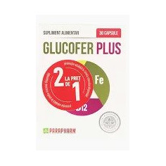 Pachet Promo Glucofer Plus,  30+30 capsule, Parapharm