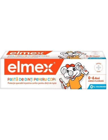 Pasta de dinti pentru copii, 0-6 ani, 50 ml, Elmex - PASTA-DE-DINTI - ELMEX