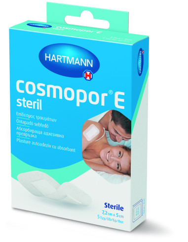 Plasturi sterili autoadezivi Cosmopor E 7,2 x 5cm, 5 bucati, Hartmann - FESI-PLASTURI-SI-PANSAMENTE - HARTMANN