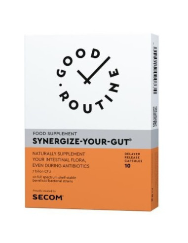 Secom Good Routine Synergize-Your-Gut, 10 capsule moi - PROBIOTICE-SI-PREBIOTICE - SECOM