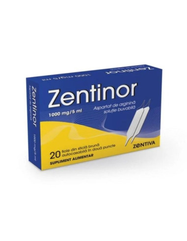 Zentinor, solutie buvabila 1000 mg/5ml, 20 fiole, Zentiva - HEPATOPROTECTOARE - ZENTIVA 