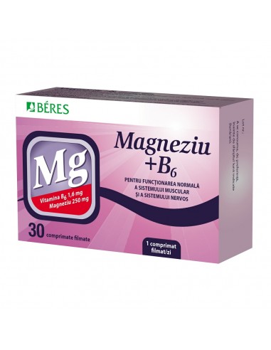 Magneziu + B6, 30 comprimate, Beres Pharmaceuticals - UZ-GENERAL - BERES PHARMACEUTICALS