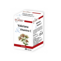Valeriana cu Vitamina C, 30 capsule, Farmaclass