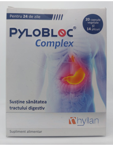 Pylobloc Complex, 20 capsule, 14 plicuri,  Hyllan -  - HYLLAN