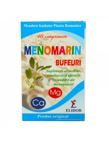 Menomarin Bufeuri, 40 comprimate, Elidor - MENOPAUZA-SI-PREMENOPAUZA - ELIDOR