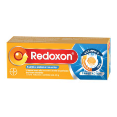 Redoxon Triple Action, Vitamina C, D si Zinc pentru sustinerea imunitatii, 10 comprimate, Bayer