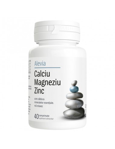 Calciu Magneziu Zinc, 40 comprimate, Alevia - UZ-GENERAL - ALEVIA