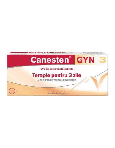 Canesten GYN 3, 200 mg comprimate vaginale, Clotrimazol, Bayer -  - BAYER