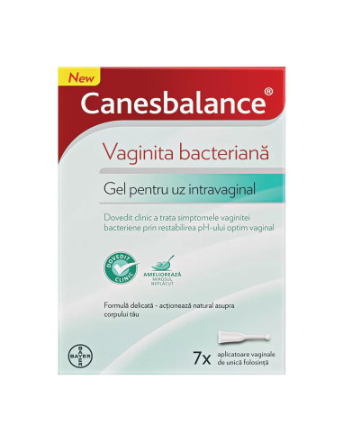 Canesbalance, gel pentru uz intravaginal, 7 aplicatoare preumplute cu gel, Bayer -  - BAYER